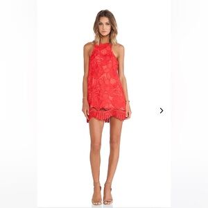 Lovers and Friends Caspian Shift Dress in Coral